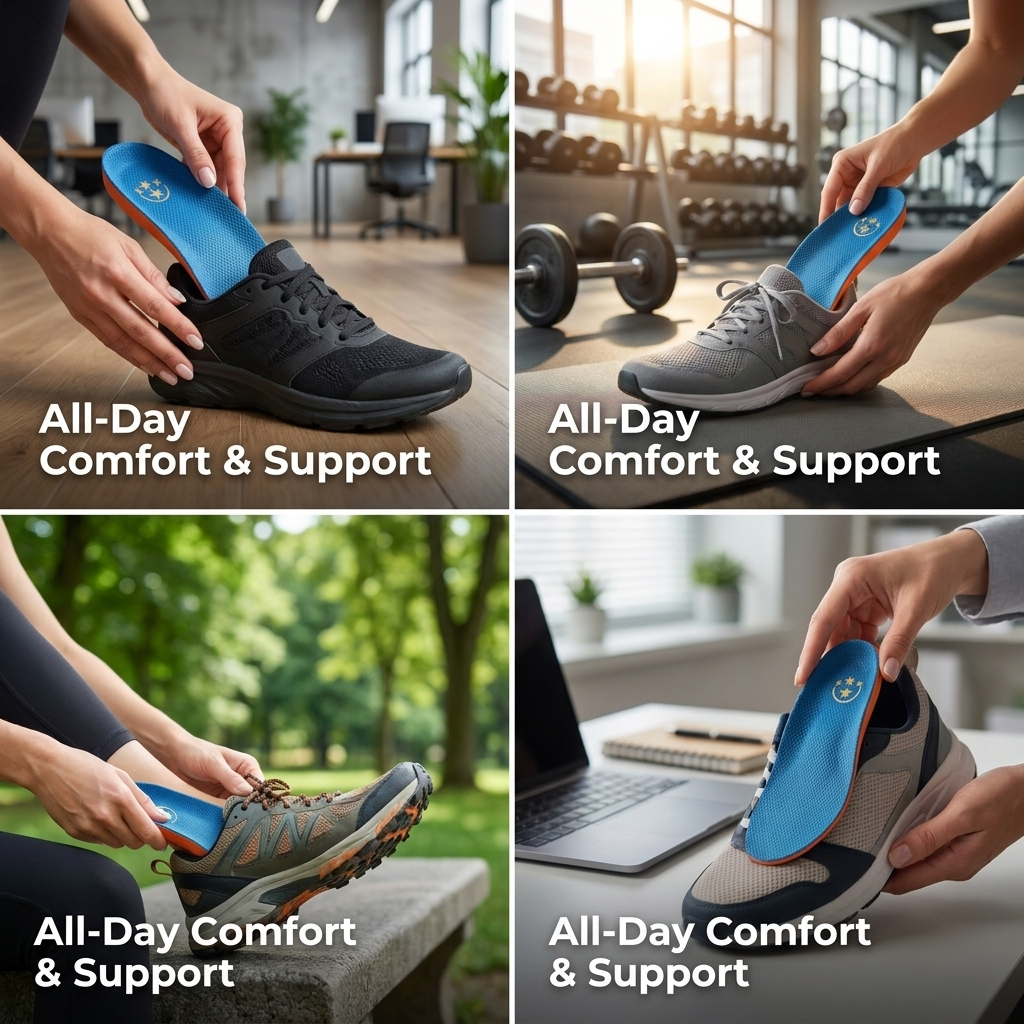 ComfortStep Pro™  Orthotic Arch Support Insoles