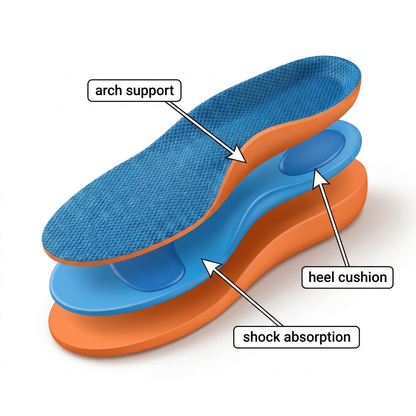 ComfortStep Pro™  Orthotic Arch Support Insoles
