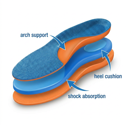 ComfortStep Pro™  Orthotic Arch Support Insoles