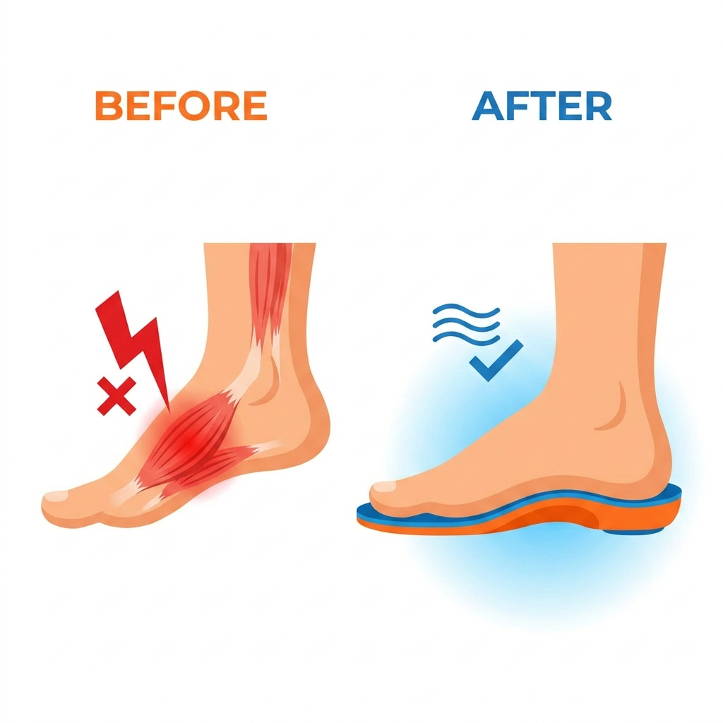 ComfortStep Pro™  Orthotic Arch Support Insoles